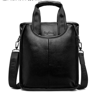 Geanta de barbati eleganta din piele ecologica in doua culori