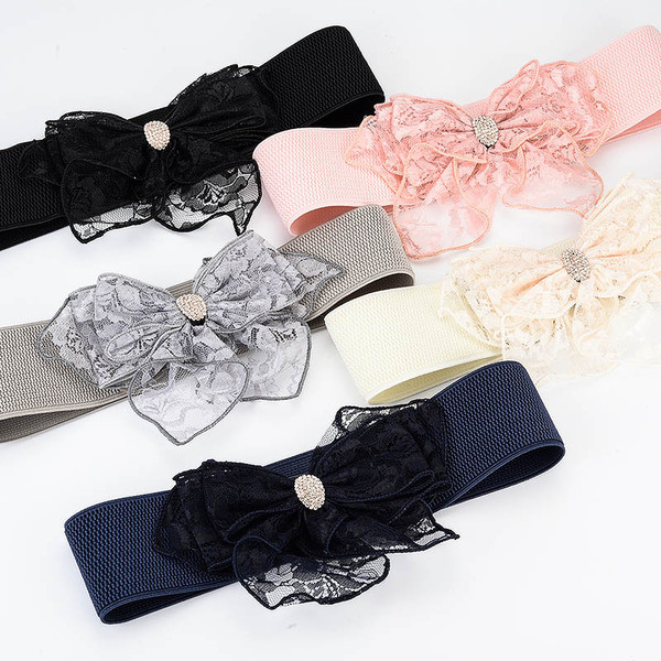 Cureaua elastica dama cu panglica din dantela