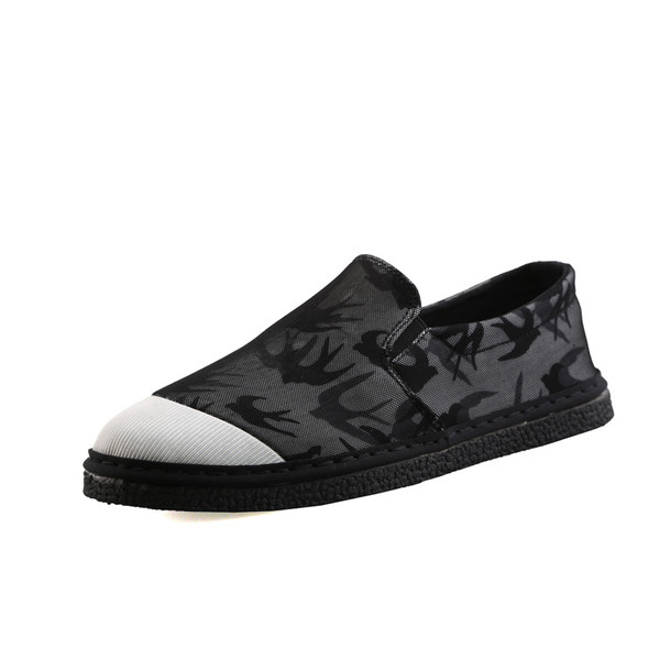 Модерни мъжки мокасини с апликация в два цвята