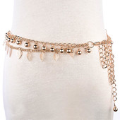 Lant de curea de dama cu pandantive metalice