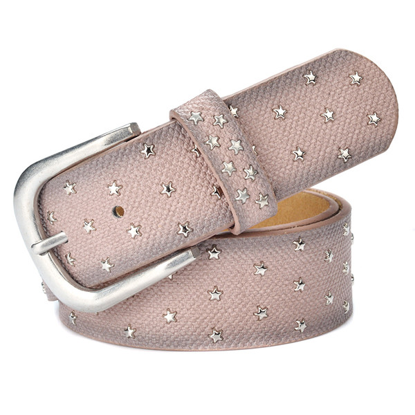 Curea de zi cu zi pentru femei cu ochiuri metalice stea