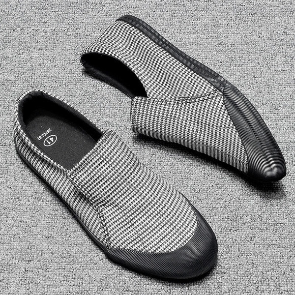 Mocasini moderni pentru bărbați cu dungi în trei culori