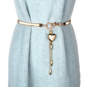 Curea subțire și elegantă de damă, cu pandantiv