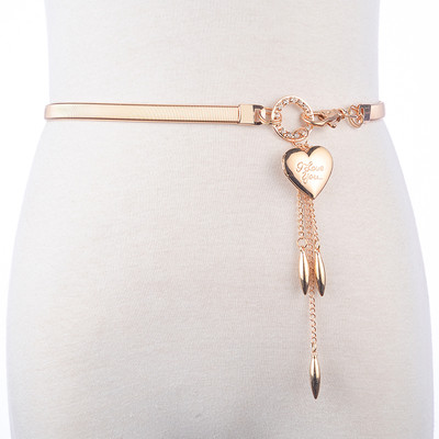 Curea subțire și elegantă de damă, cu pandantiv