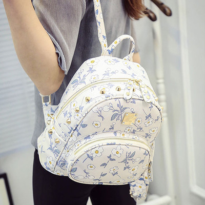 Rucsac de dama cu motive florale in mai multe culori