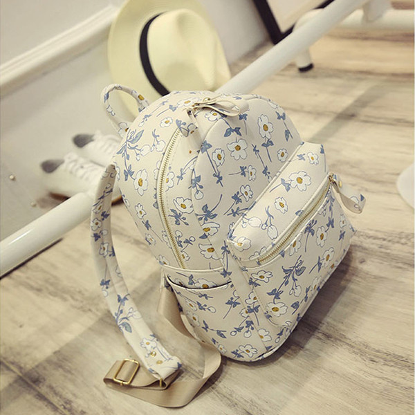 Rucsac de dama cu motive florale in mai multe culori