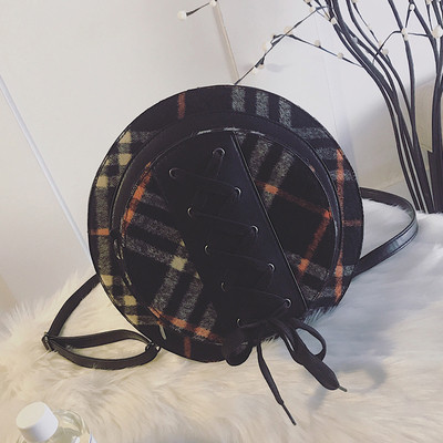 Rucsac mic de dama extravagant cu cravate decorative in trei culori