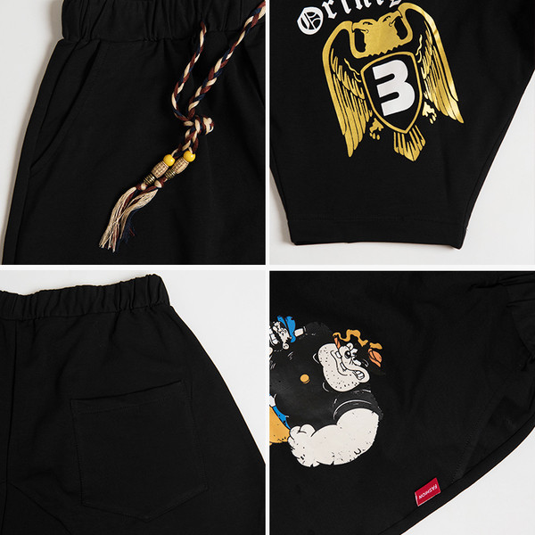 Pantaloni scurți casual pentru bărbați cu aplicație pentru copii