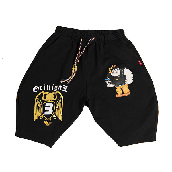 Pantaloni scurți casual pentru bărbați cu aplicație pentru copii