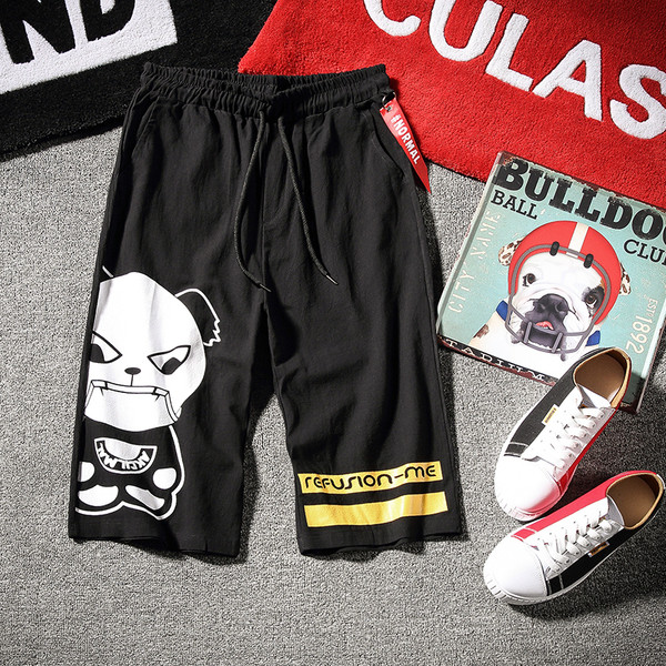 Pantaloni scurți sport cu aplicație pentru câine