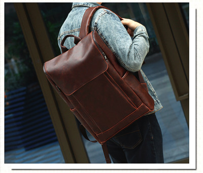 Rucsac barbatesc confortabil si luxos din piele ecologica in doua culori