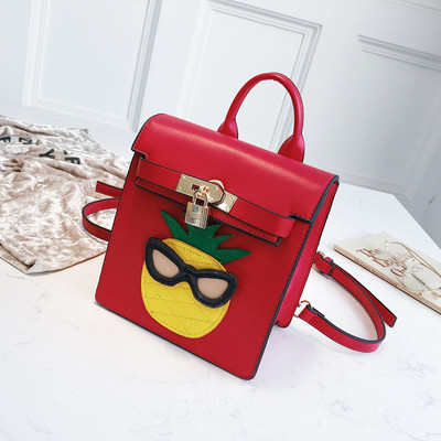 Rucsac de dama din piele ecologica cu decor 3D in trei culori