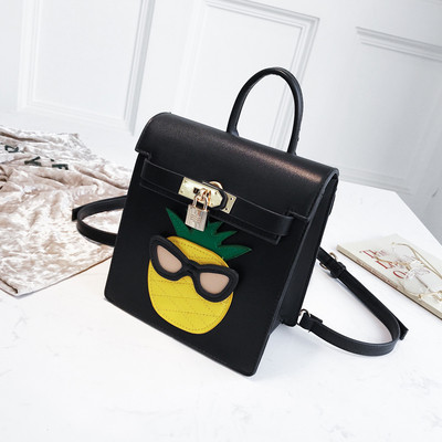 Rucsac de dama din piele ecologica cu decor 3D in trei culori