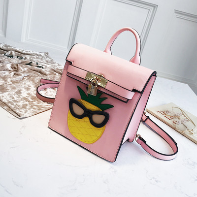 Rucsac de dama din piele ecologica cu decor 3D in trei culori