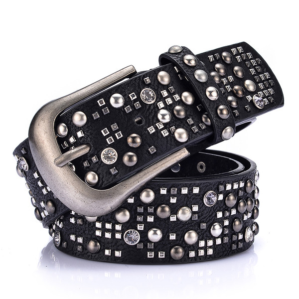 Cureaua de dama moderna din piele ecologica cu ochiuri