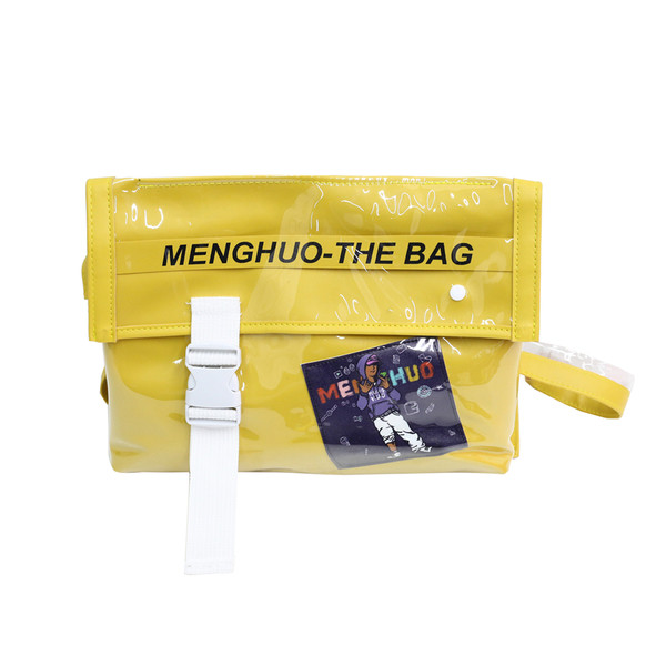 Geantă de umăr cu inscripție și aplicație potrivită pentru femei și bărbați