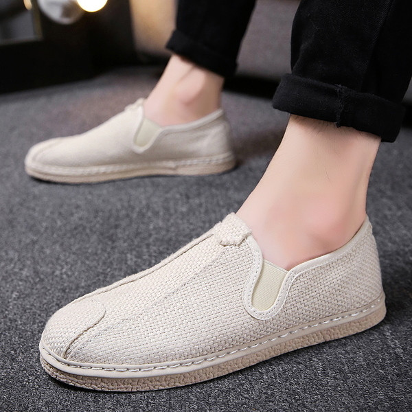 Mocasini casual pentru bărbați în negru, roșu și alb