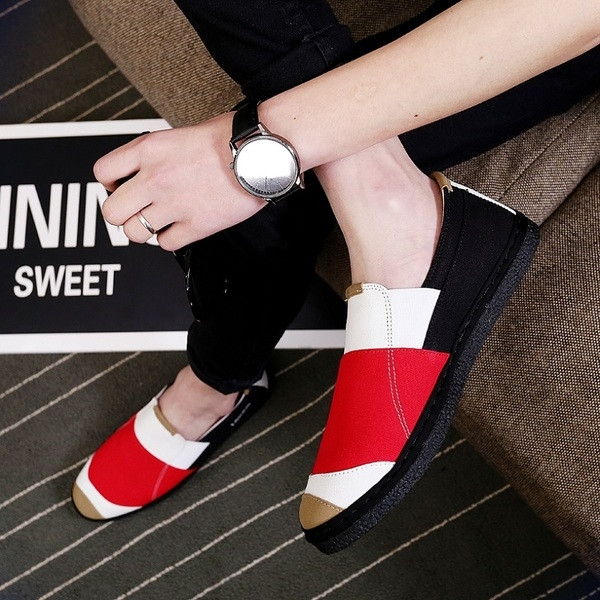 Mocasini moderni pentru barbati cu talpa plata in doua culori