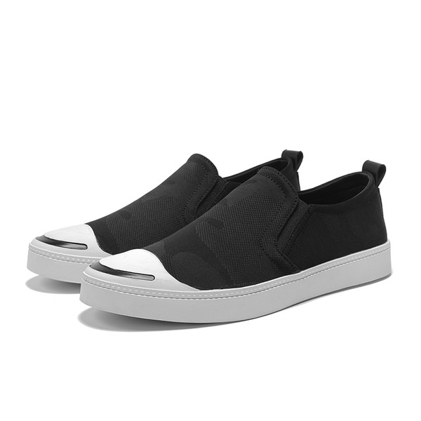 Mocasini sport pentru bărbați în negru și gri