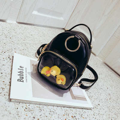 Rucsac de zi cu zi pentru femei în alb și negru