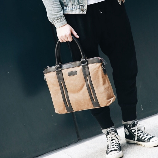 Geanta business eleganta pentru barbati de culoare maro