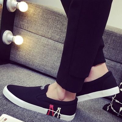 Ανδρικά μοκασίνια σε μαύρο και άσπρο χρώμα