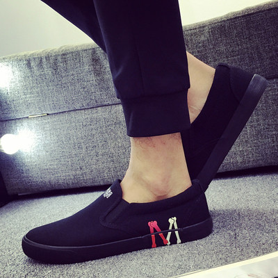 Ανδρικά μοκασίνια σε μαύρο και άσπρο χρώμα