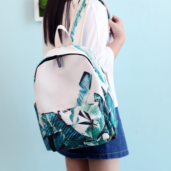 Rucsac de damă de zi cu zi cu motive colorate