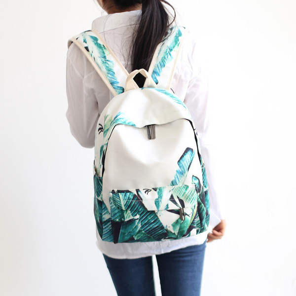 Rucsac de damă de zi cu zi cu motive colorate