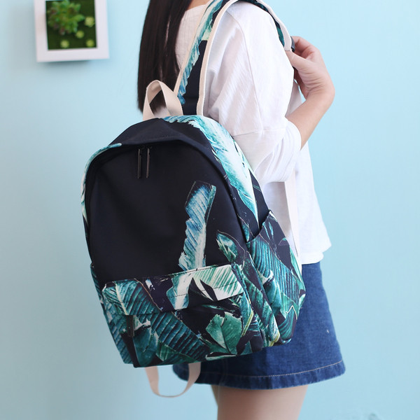 Rucsac de damă de zi cu zi cu motive colorate