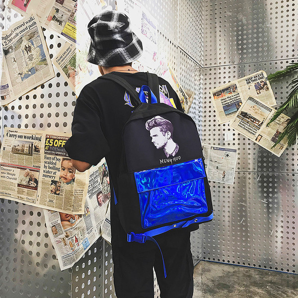 NOU rucsac modern cu aplicație potrivită pentru bărbați și femei în patru culori