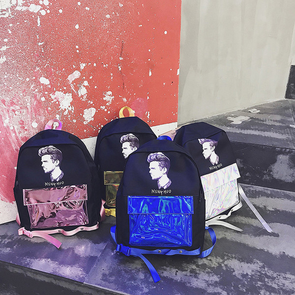 NOU rucsac modern cu aplicație potrivită pentru bărbați și femei în patru culori