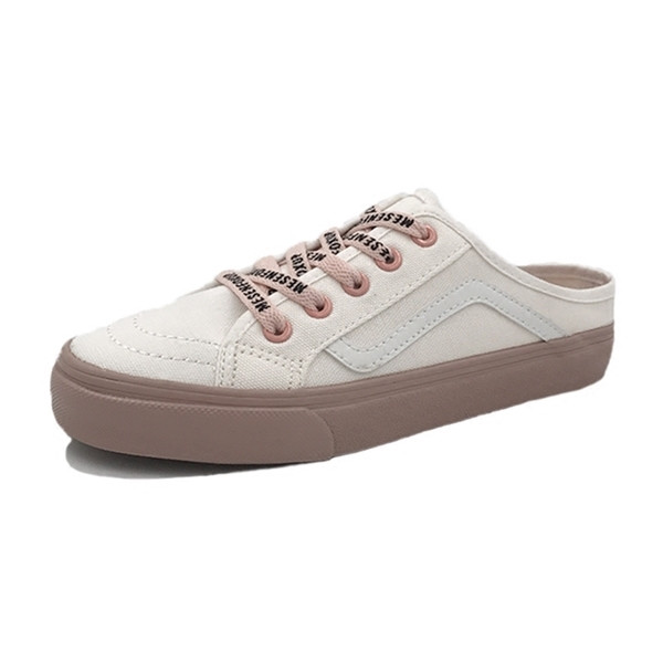 Mocasini moderni de dama cu sireturi in doua culori