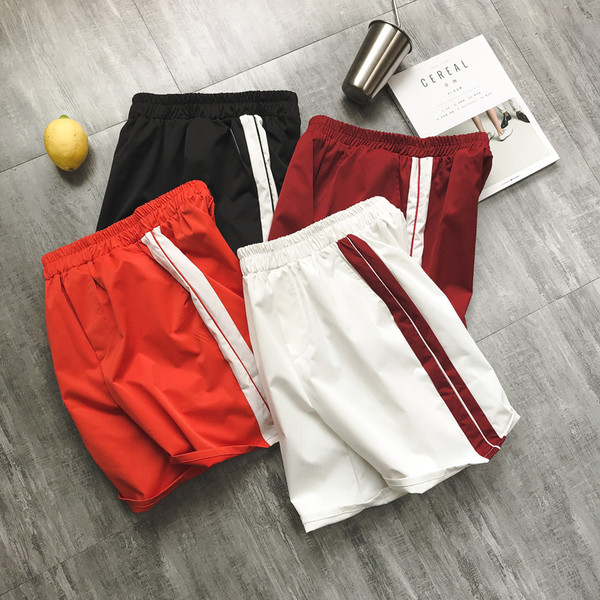 Pantaloni scurti sport casual cu elastic in mai multe culori