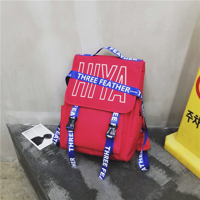 Ανδρικό καθημερινό σακίδιο με επιγραφές σε τέσσερα χρώματα