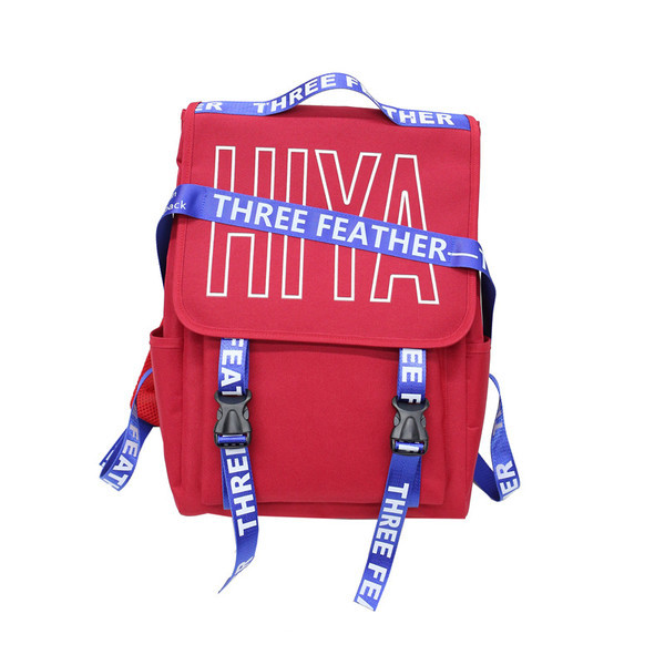 Ανδρικό καθημερινό σακίδιο με επιγραφές σε τέσσερα χρώματα