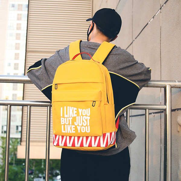 Rucsac modern pentru bărbați cu o inscripție potrivită pentru fiecare zi, sport, călătorii în mai multe culori