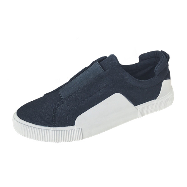 Mocasini moderni pentru bărbați cu talpă plate în alb-negru