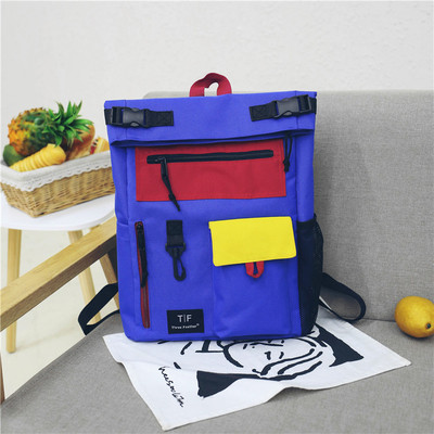 Rucsac colorat și confortabil pentru bărbați, cu multe fermoare - în patru culori