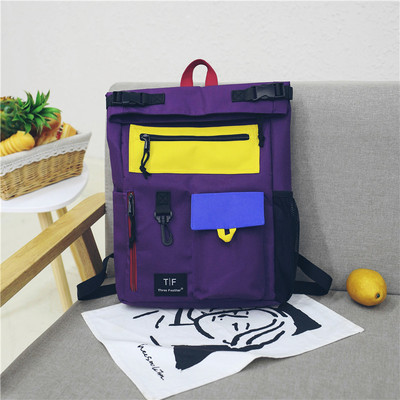 Rucsac colorat și confortabil pentru bărbați, cu multe fermoare - în patru culori