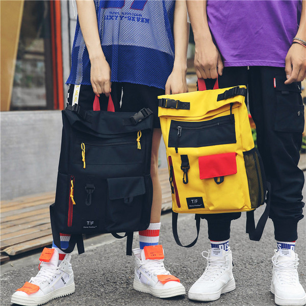 Rucsac colorat și confortabil pentru bărbați, cu multe fermoare - în patru culori