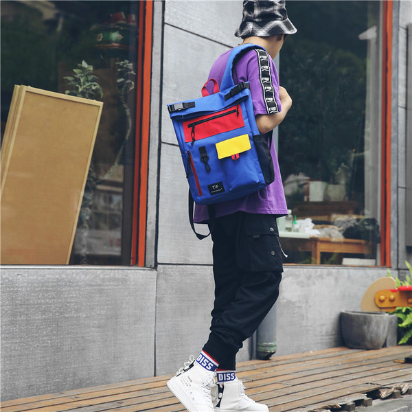 Rucsac colorat și confortabil pentru bărbați, cu multe fermoare - în patru culori