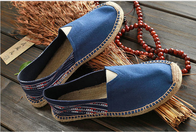 Mocasini moderni unisex cu motive etnice în albastru și verde