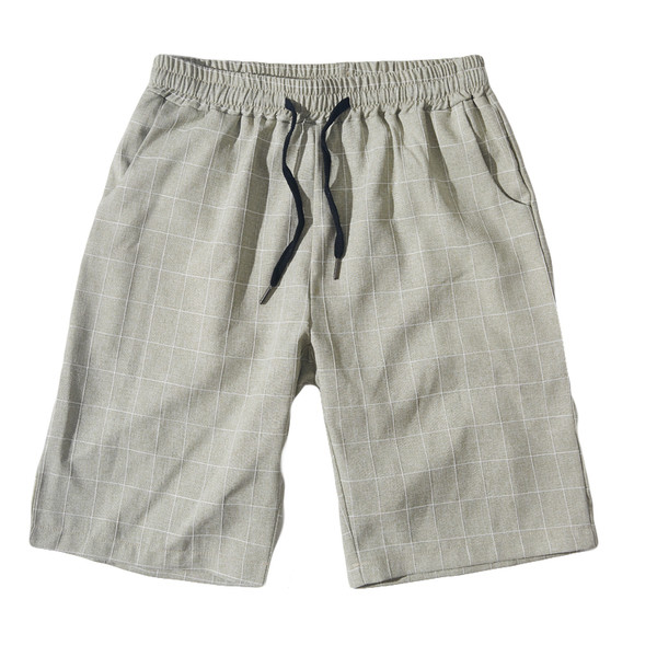 Pantaloni scurți eleganti în carouri, cu buzunare