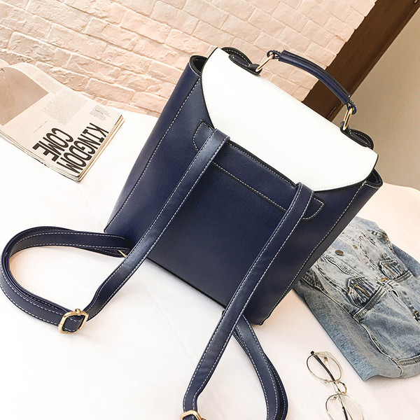 Rucsac modern de dama cu decor 3D in doua culori