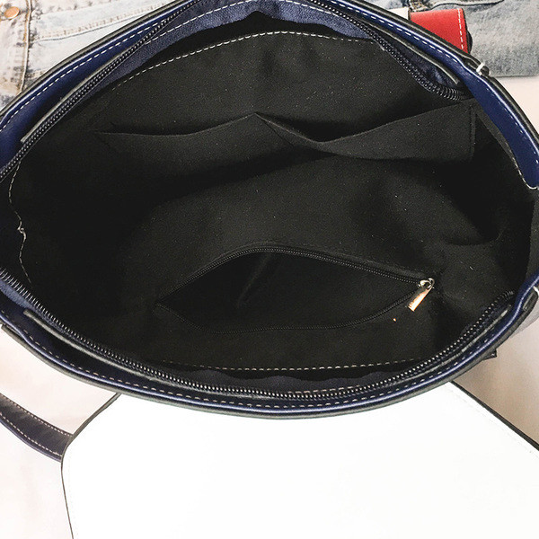 Rucsac modern de dama cu decor 3D in doua culori