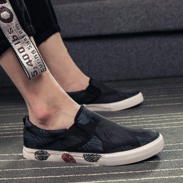 Mocasini barbatesti cu imprimeu in trei culori