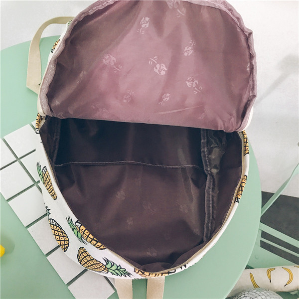 Rucsac mare pentru femei de zi cu zi, cu imprimeu în trei culori