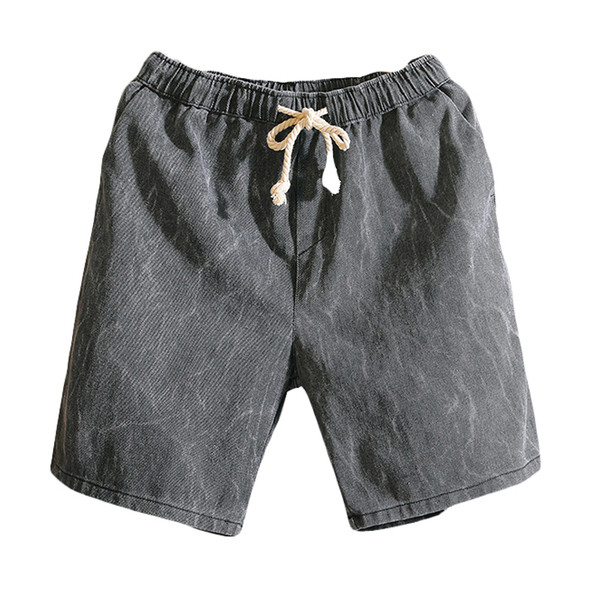 Pantaloni scurți pentru bărbați cu fermoar imitație în două culori