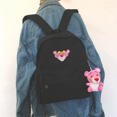 Rucsac de dama in trei culori cu broderie si accesoriu